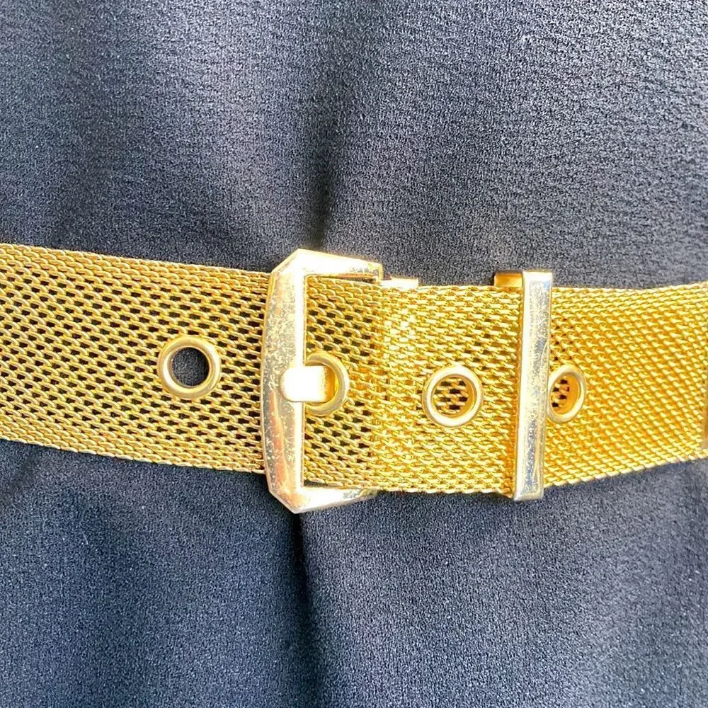 Vintage gold metal belt